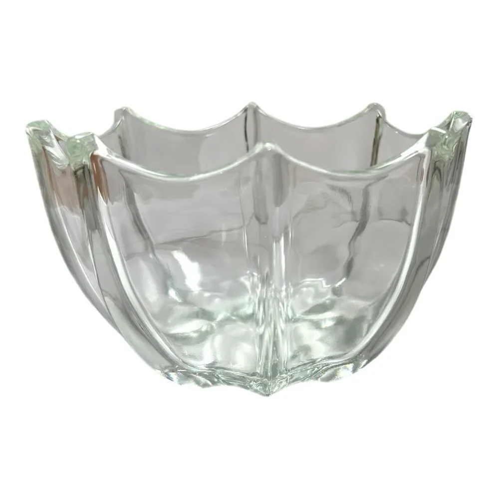Vintage Indiana Crystal Umbrella Trinket Bowl